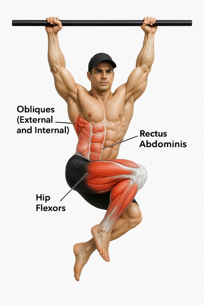 معرفی تمرین زیر شکم بارفیکس زانو مورب تناوبی